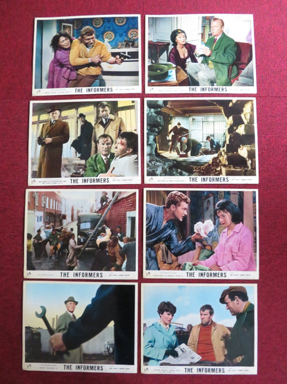THE INFORMERS US LOBBY CARD FULL SET NIGEL PATRICK MARGARET WHITING 1964 Rendezvous Cinema Movie posters