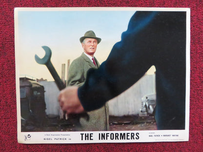 THE INFORMERS US LOBBY CARD FULL SET NIGEL PATRICK MARGARET WHITING 1964 Rendezvous Cinema Movie posters