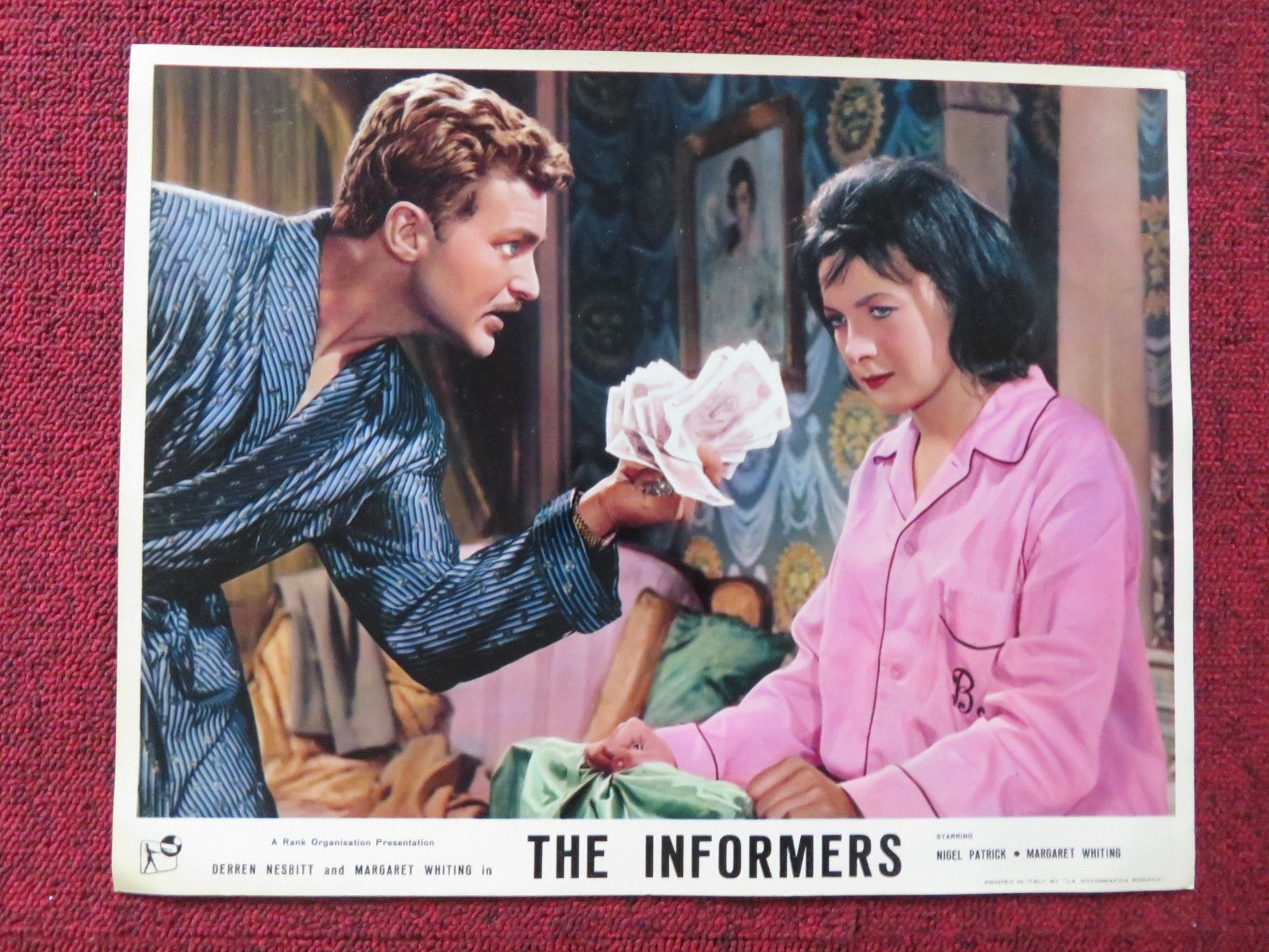 THE INFORMERS US LOBBY CARD FULL SET NIGEL PATRICK MARGARET WHITING 1964 Rendezvous Cinema Movie posters