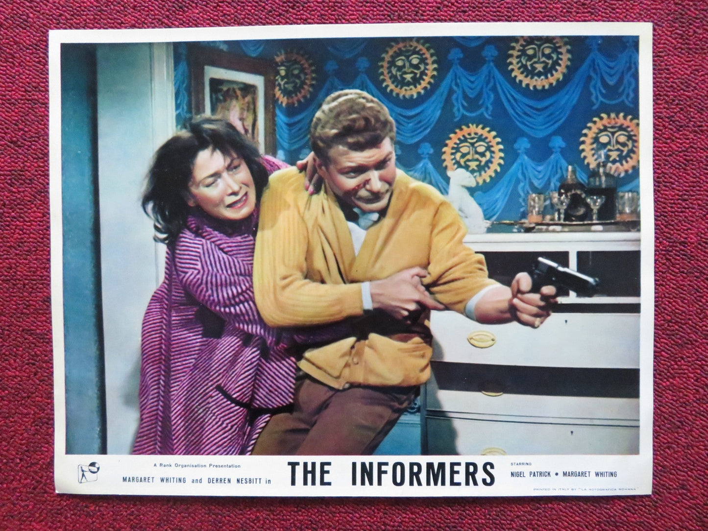 THE INFORMERS US LOBBY CARD FULL SET NIGEL PATRICK MARGARET WHITING 1964 Rendezvous Cinema Movie posters