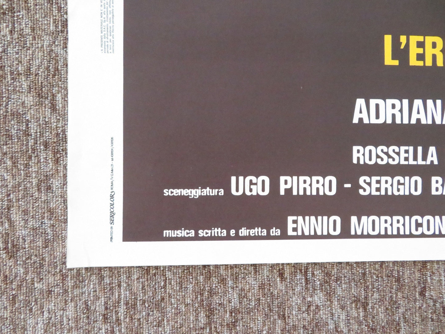 THE INHERITANCE ITALIAN 2 FOGLIO POSTER ANTHONY QUINN FABIO TESTI 1976 Rendezvous Cinema Movie posters