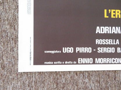 THE INHERITANCE ITALIAN 2 FOGLIO POSTER ANTHONY QUINN FABIO TESTI 1976 Rendezvous Cinema Movie posters