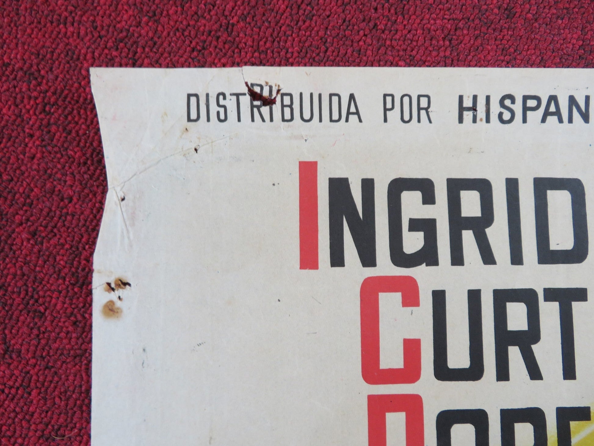 THE INN OF THE SIXTH HAPPINESS SPANISH POSTER INGRID BERGMAN CURT JERGENS 1959 Rendezvous Cinema Movie posters