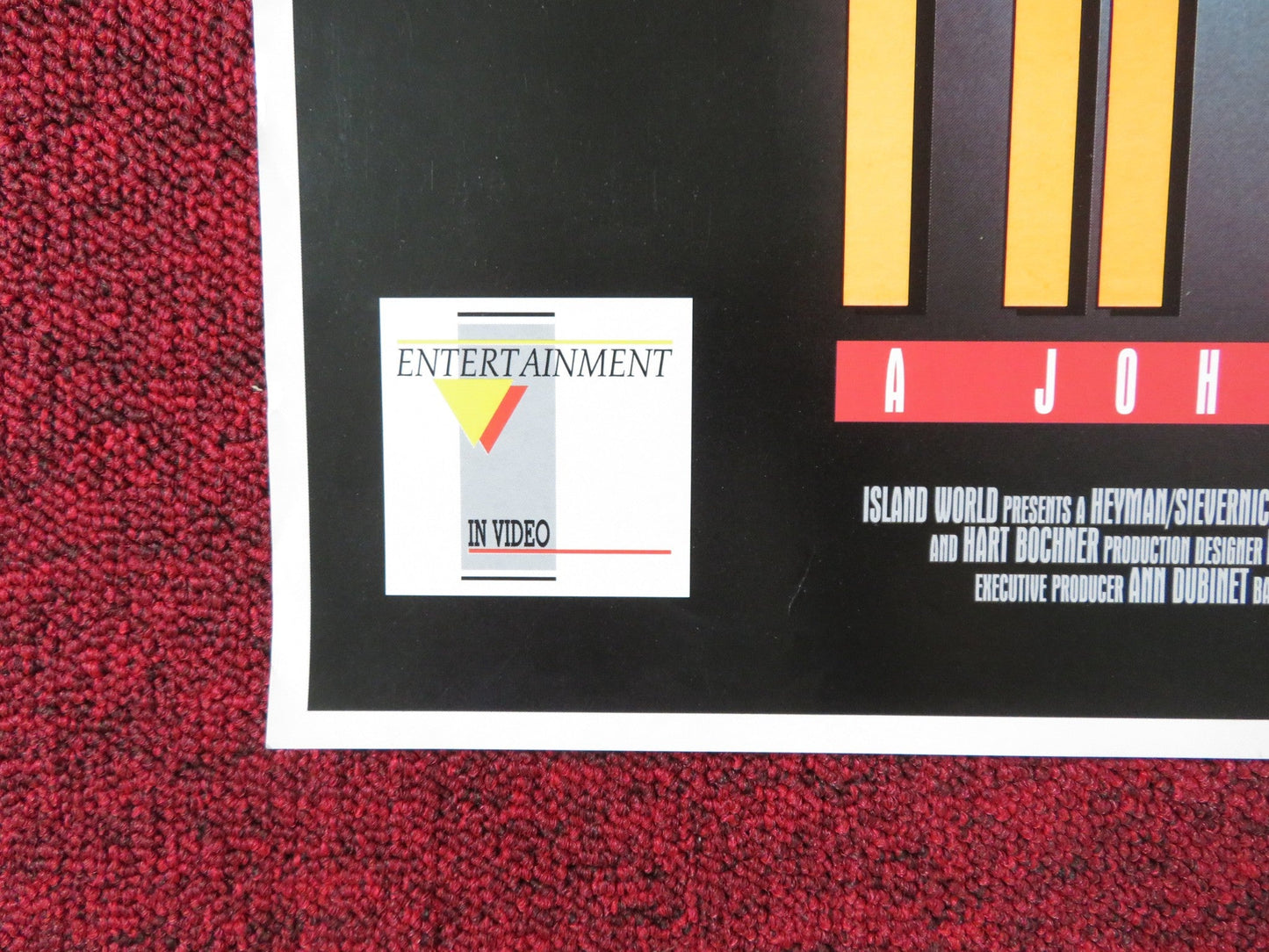 THE INNOCENT VHS POSTER ROLLED ANTHONY HOPKINS ISABELLA ROSSELLINI 1993 Rendezvous Cinema Movie posters