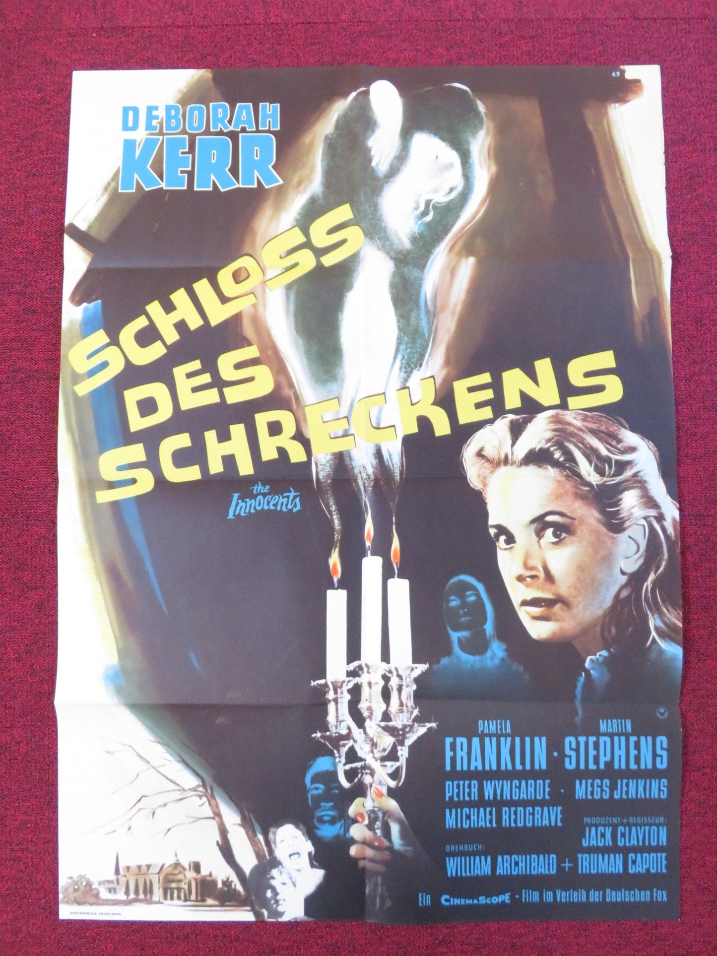 THE INNOCENTS GERMAN A1 POSTER FOLDED DEBORAH KERR PAMELA FRANKLIN 1962 Rendezvous Cinema Movie posters