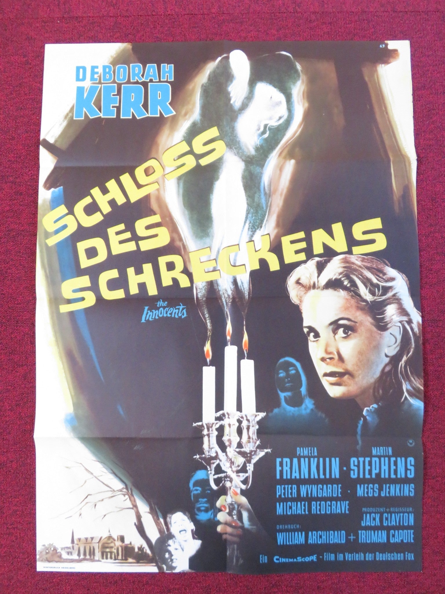 THE INNOCENTS GERMAN A1 POSTER FOLDED DEBORAH KERR PAMELA FRANKLIN 1962 Rendezvous Cinema Movie posters