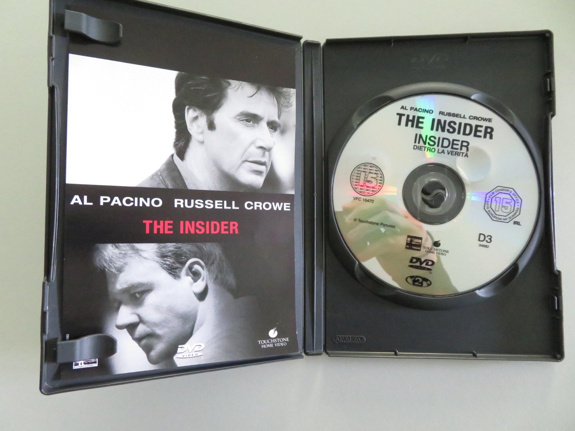 THE INSIDER (DVD) AL PACINO RUSSELL CROWE 1999 REGION 2 Movie posters