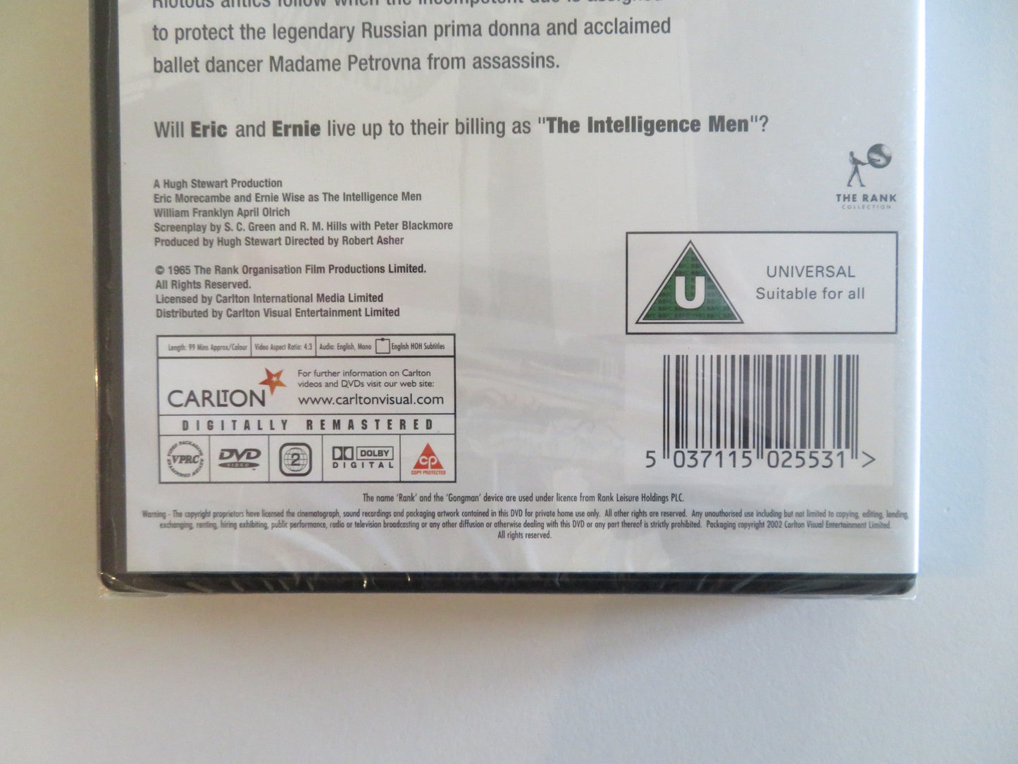 THE INTELLIGENCE MEN (DVD) ERIC MORECAMBE ERNIE WISE 1965 REGION 2 Rendezvous Cinema Movie posters