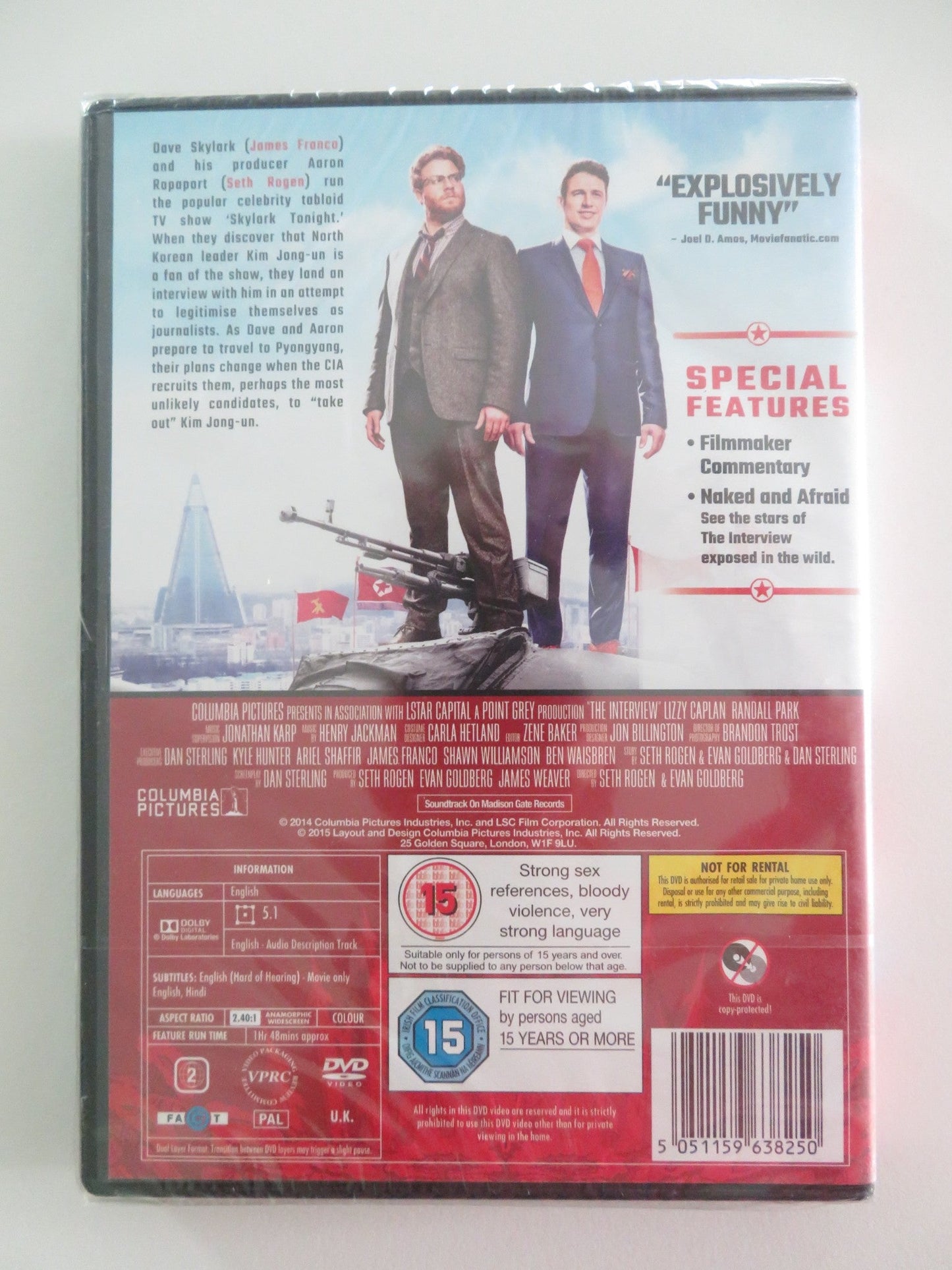 THE INTERVIEW (DVD) JAMES FRANCO SETH ROGEN 2014 REGION 2 Movie posters