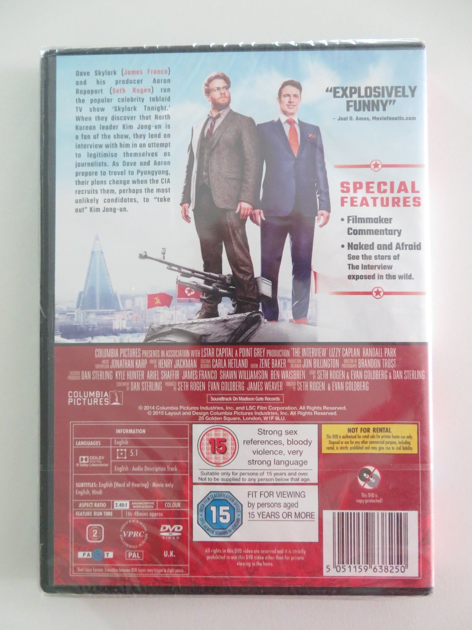 THE INTERVIEW (DVD) JAMES FRANCO SETH ROGEN 2014 REGION 2 Movie posters