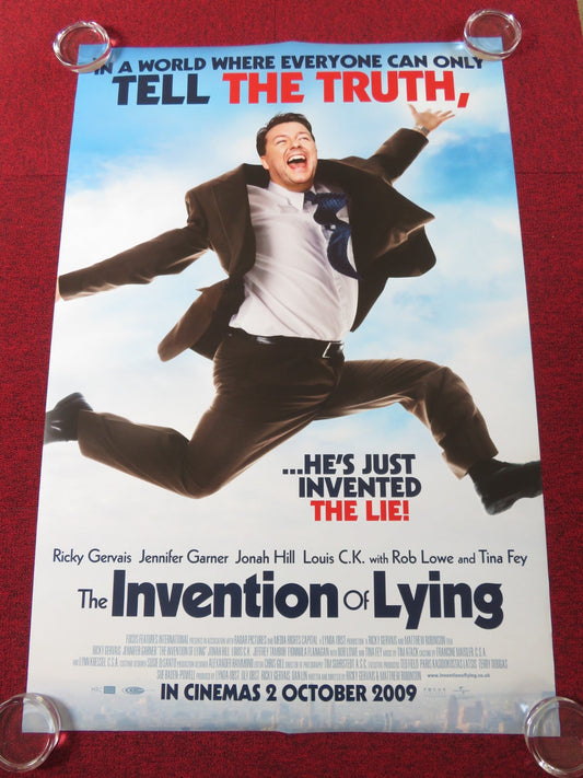 THE INVENTION OF LYING US ONE SHEET ROLLED POSTER RICKY GERVAIS J.GARNER 2009 Rendezvous Cinema Movie posters