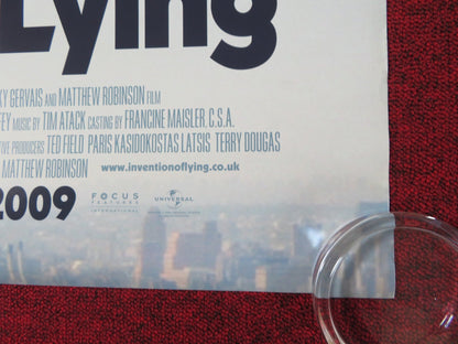 THE INVENTION OF LYING US ONE SHEET ROLLED POSTER RICKY GERVAIS J.GARNER 2009 Rendezvous Cinema Movie posters