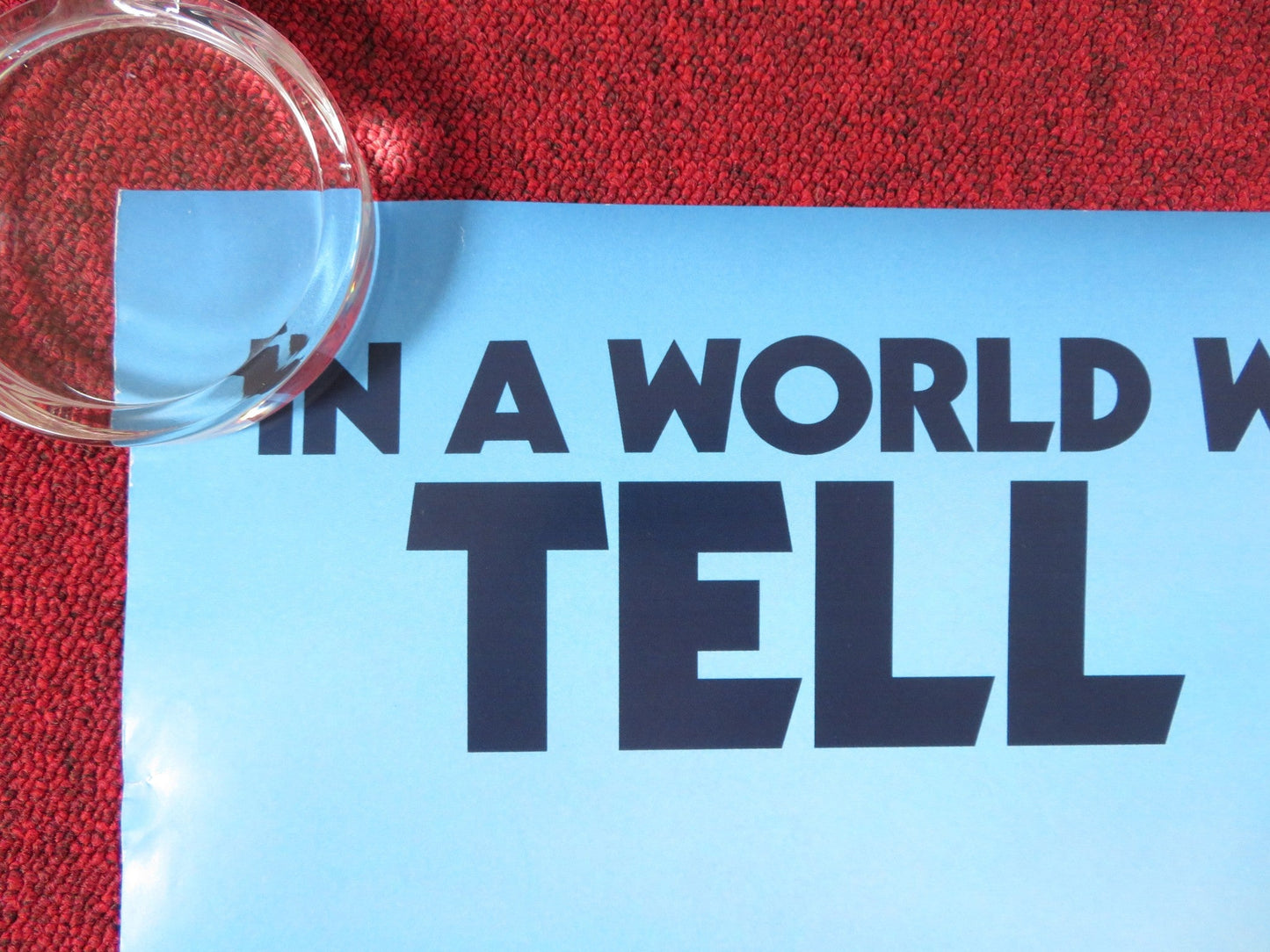 THE INVENTION OF LYING US ONE SHEET ROLLED POSTER RICKY GERVAIS J.GARNER 2009 Rendezvous Cinema Movie posters