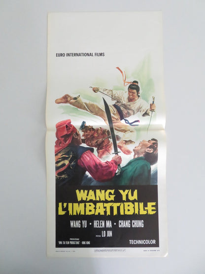 THE INVINCIBLE ITALIAN LOCANDINA POSTER WANG YU HELEN MA 1973 Movie posters