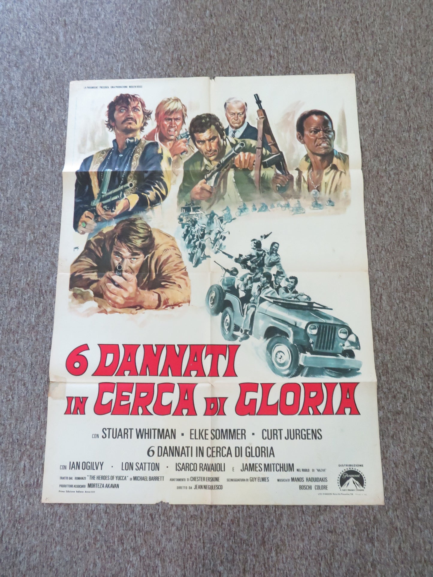 The Invincible Six Italian 2 Foglio Poster Stuart Whitman Elke Sommer 1970 Movie posters