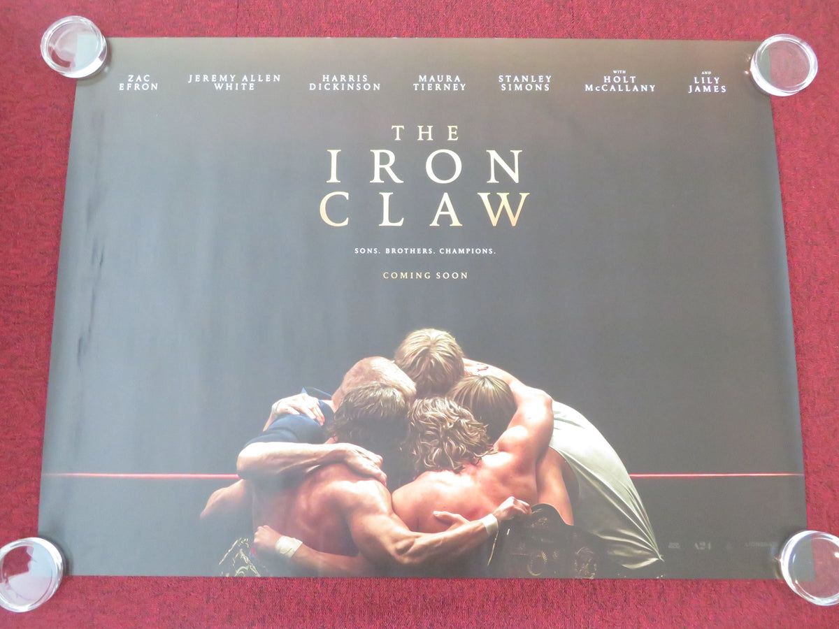 The Iron Claw UK Quad Rolled Poster Zac Efron Lily James 2023 Movie posters