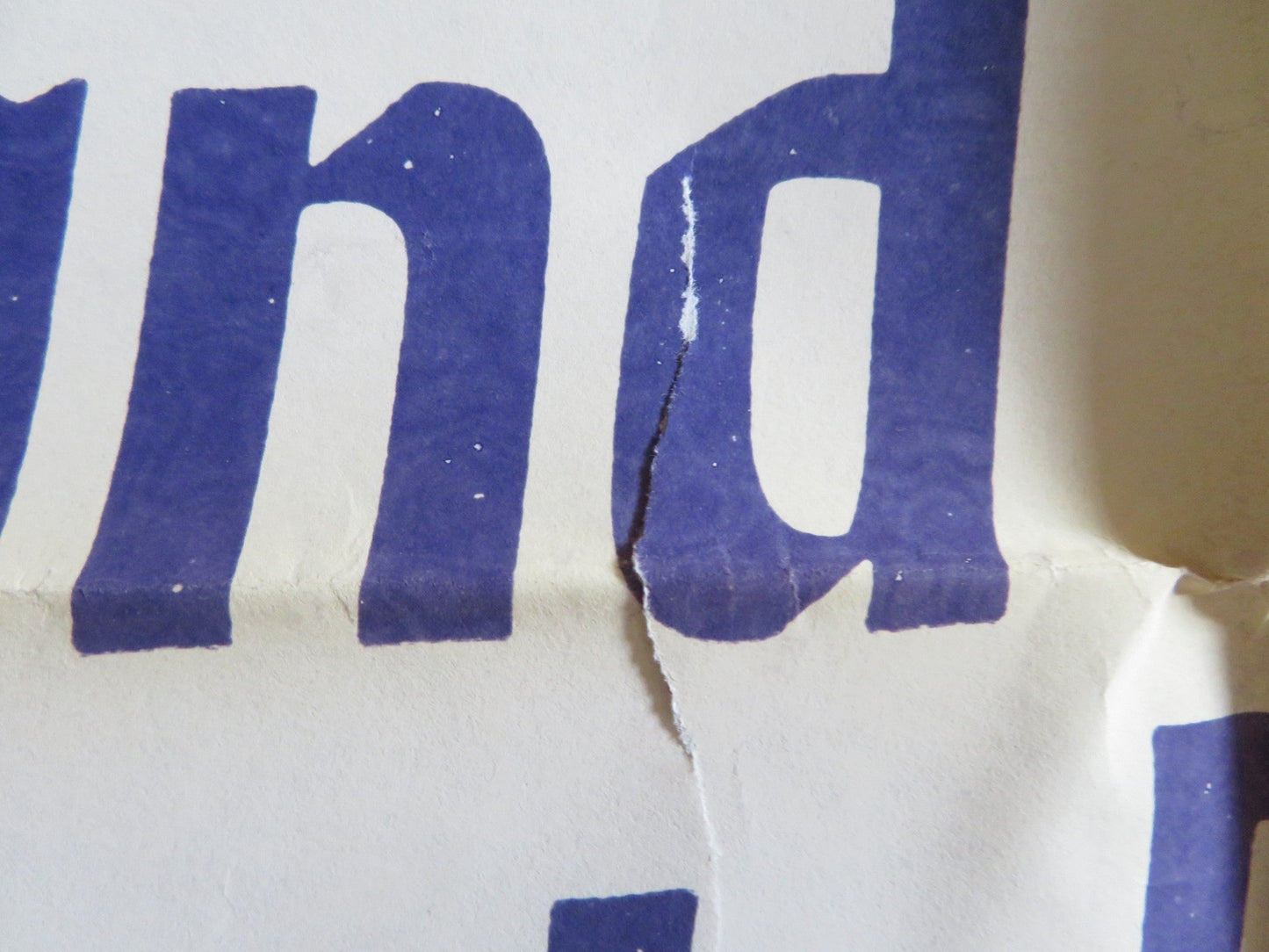 THE IRON MAN FOLDED US ONE SHEET POSTER JIMMY WANG YU 1973 Rendezvous Cinema Movie posters