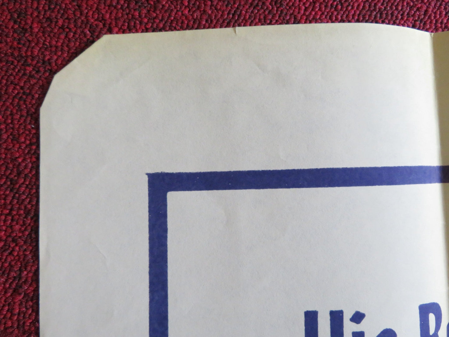 THE IRON MAN FOLDED US ONE SHEET POSTER JIMMY WANG YU 1973 Rendezvous Cinema Movie posters