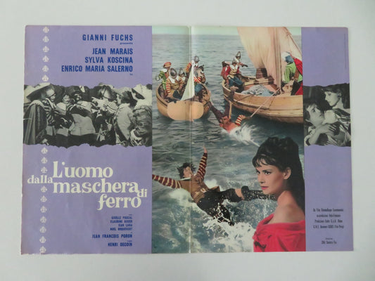 The Iron Mask - A Italian Fotobusta Poster Marais Koscina 1962 Movie posters