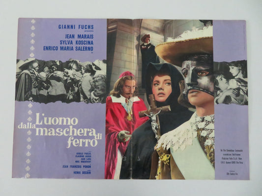 The Iron Mask - B Italian Fotobusta Poster Marais Koscina 1962 Movie posters
