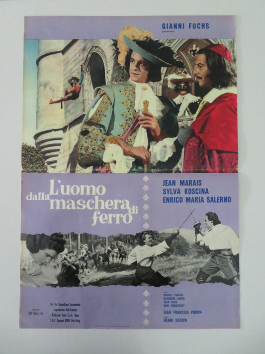 The Iron Mask - D Italian Fotobusta Poster Marais Koscina 1962 Movie posters