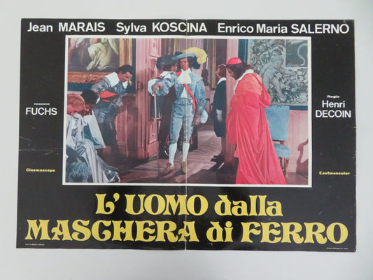 The Iron Mask - E Italian Fotobusta Poster Jean Marais Sylva Koscina 1962 Movie posters