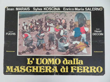 The Iron Mask - G Italian Fotobusta Poster Jean Marais Sylva Koscina 1962 Movie posters