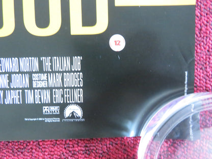 THE ITALIAN JOB VHS VIDEO POSTER MARK WAHLBERG CHARLIE THERON 2003 Rendezvous Cinema Movie posters