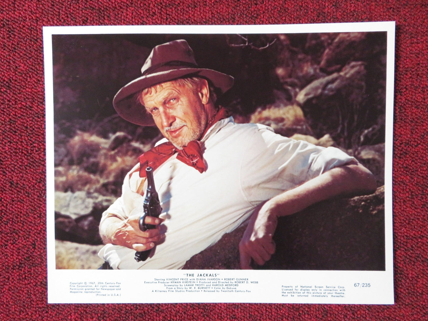 THE JACKALS LOBBY CARD VINCENT PRICE ROBERT GUNNER 1967 Rendezvous Cinema Movie posters