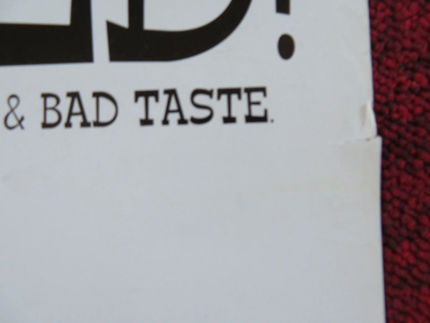 THE JAMES GANG VHS VIDEO POSTER ROLLED JOHN HANNAH HELEN MCCRORY 1997 Rendezvous Cinema Movie posters