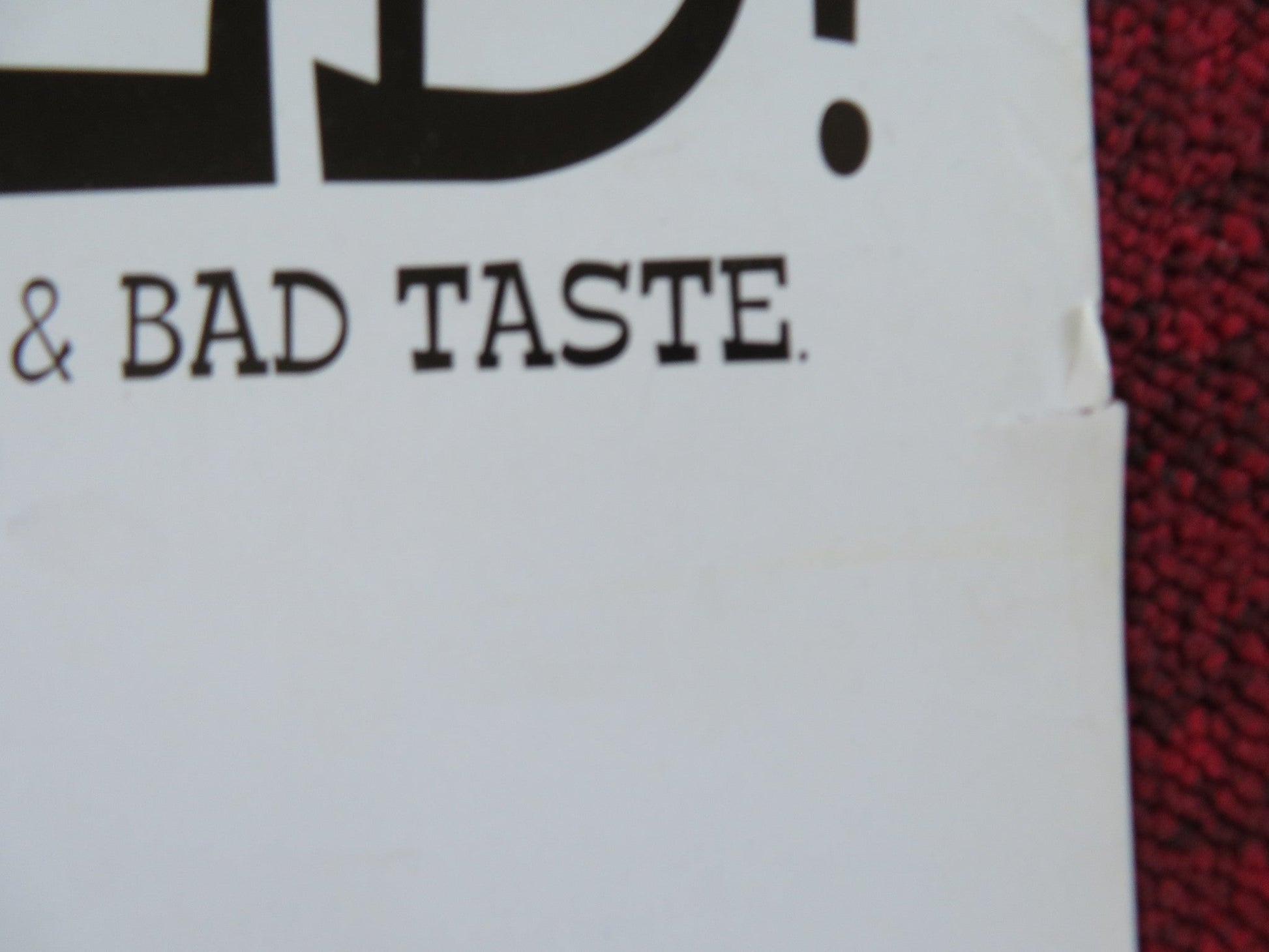 THE JAMES GANG VHS VIDEO POSTER ROLLED JOHN HANNAH HELEN MCCRORY 1997 Rendezvous Cinema Movie posters