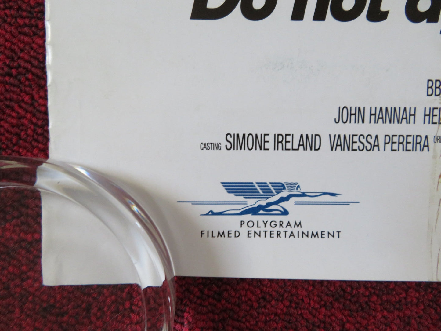 THE JAMES GANG VHS VIDEO POSTER ROLLED JOHN HANNAH HELEN MCCRORY 1997 Rendezvous Cinema Movie posters