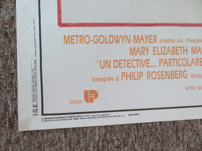 THE JANUARY MAN ITALIAN 2 FOGLIO POSTER KEVIN KLINE ALAN RICKMAN 1989 Rendezvous Cinema Movie posters