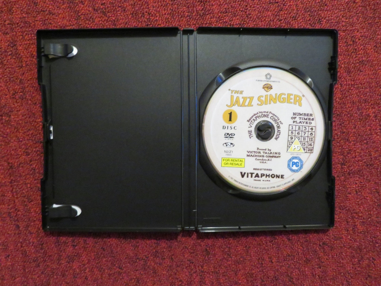 THE JAZZ SINGER (DVD) AL JOLSON MAY MCAVOY 1927 REGION 2 Rendezvous Cinema Movie posters