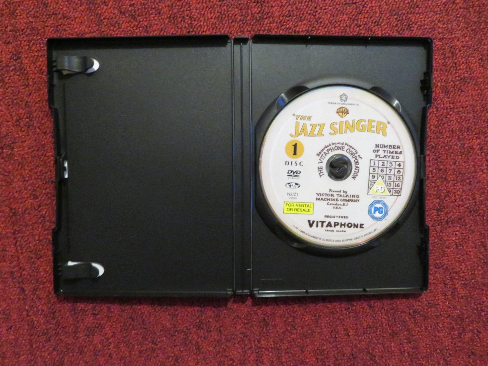 THE JAZZ SINGER (DVD) AL JOLSON MAY MCAVOY 1927 REGION 2 Rendezvous Cinema Movie posters