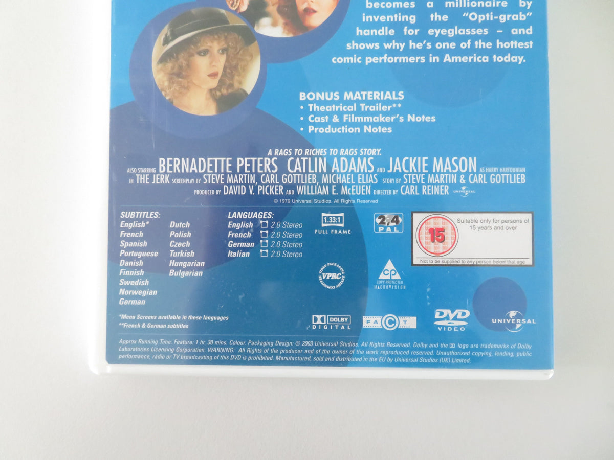 The Jerk (DVD) Steve Martin Bernadette Peters Catlin Adams 1979 Region 2, 4 Movie posters