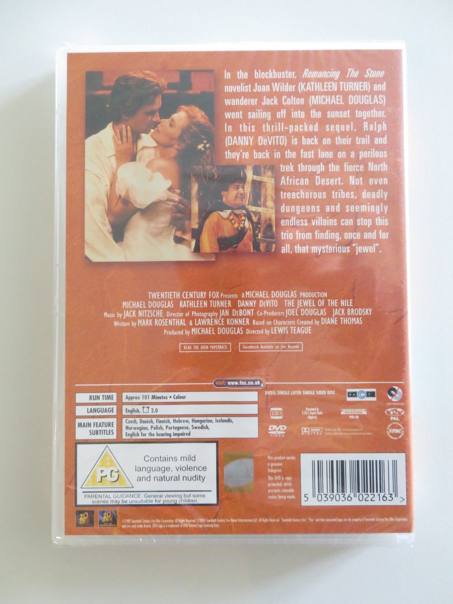 THE JEWEL OF THE NILE (DVD) MICHAEL DOUGLAS KATHLEEN TURNER 1985 REGION 2 Rendezvous Cinema Movie posters
