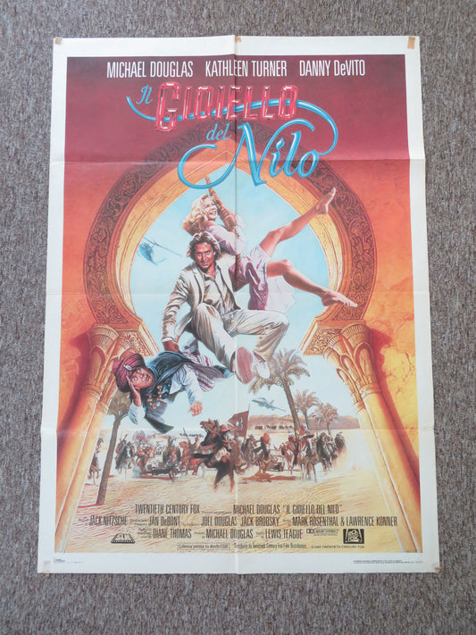 The Jewel of the Nile Italian 2 Foglio Poster Michael Douglas K. Turner 1985 Movie posters