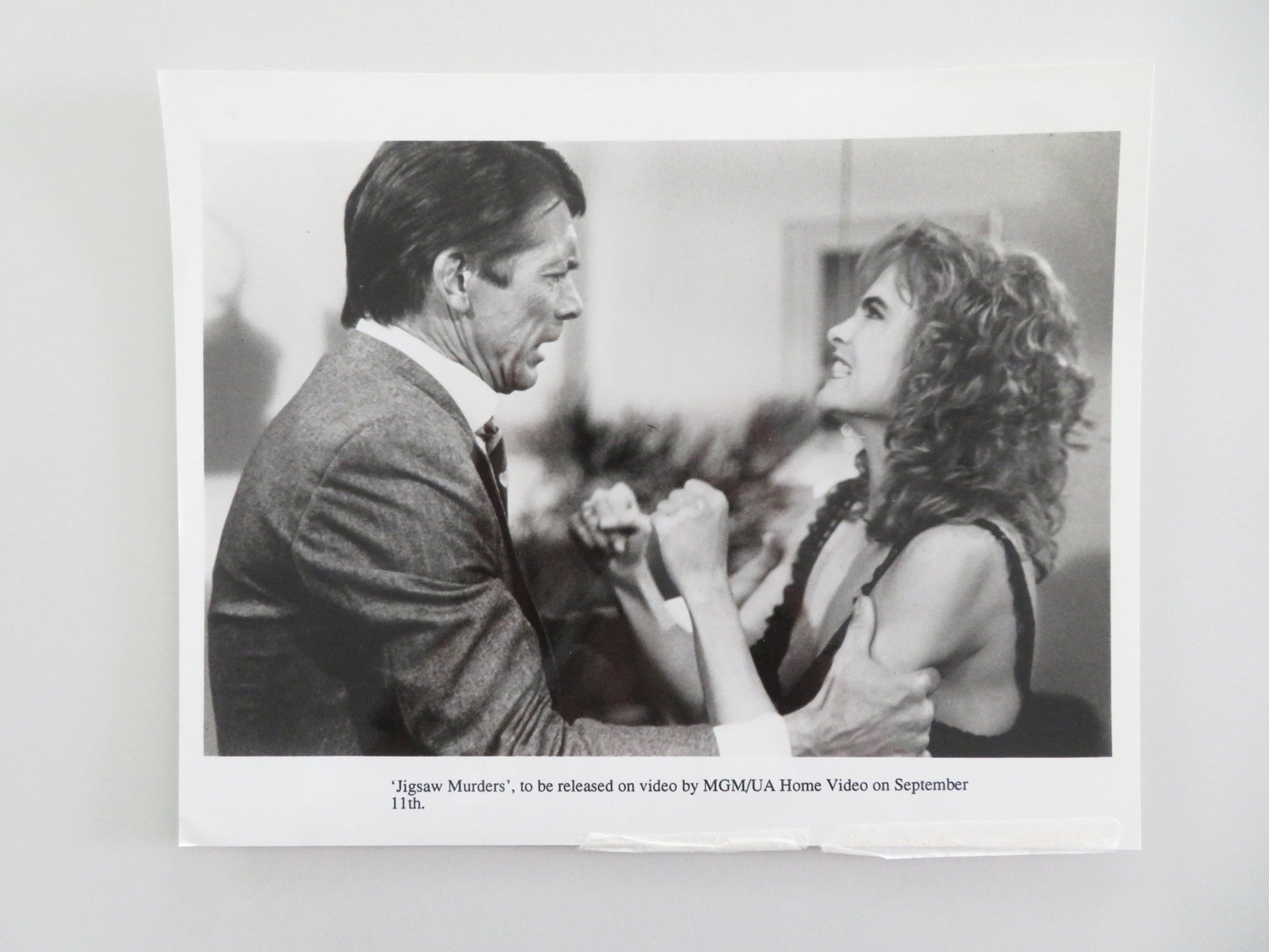 THE JIGSAW MURDERS MOVIE STILL PHOTO CHAD EVERETT MICHELLE JOHNSON 1989 Movie posters