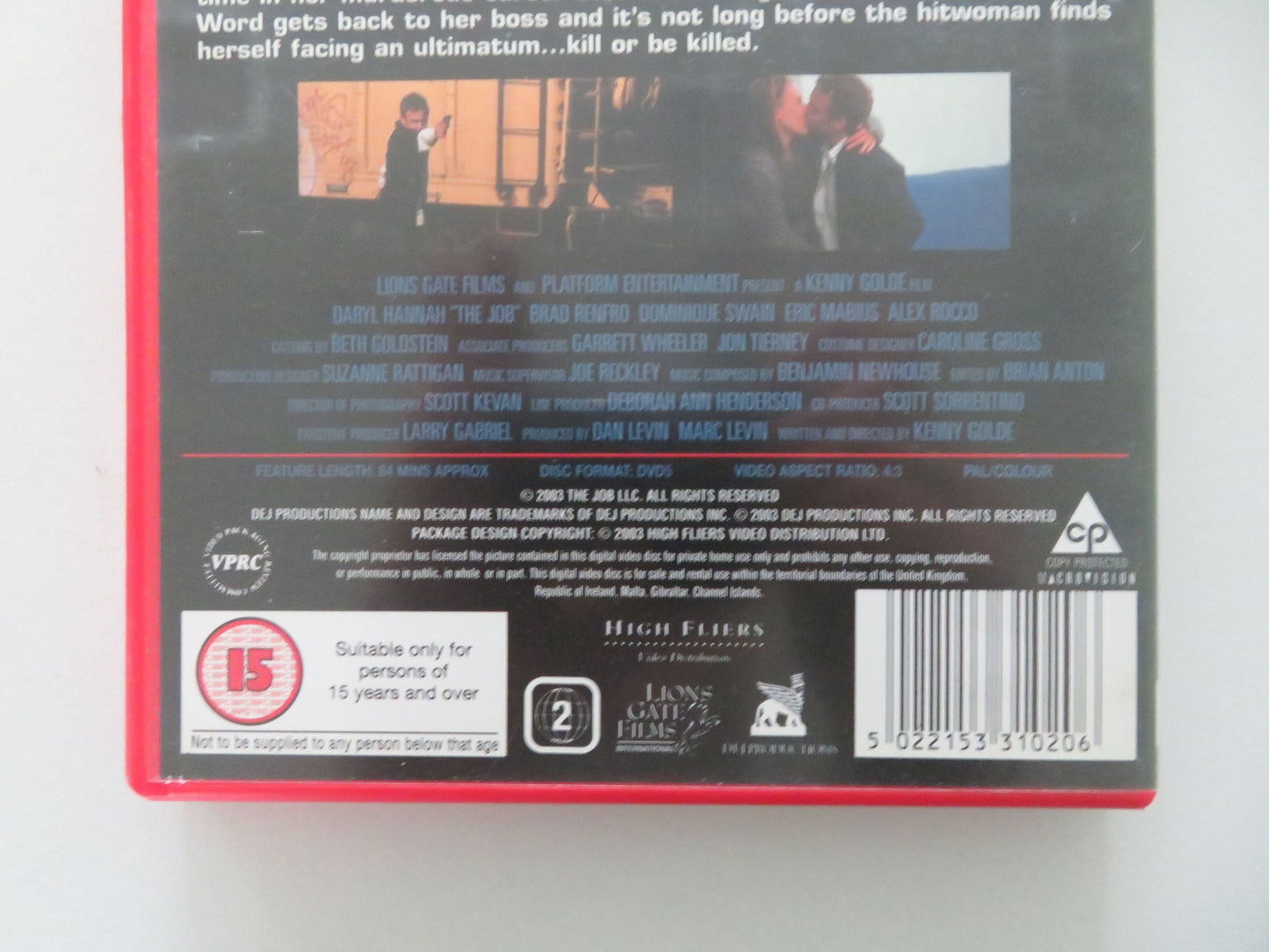 The Job (DVD) Daryl Hannah Brad Renfro 2003 Region 2 Movie posters