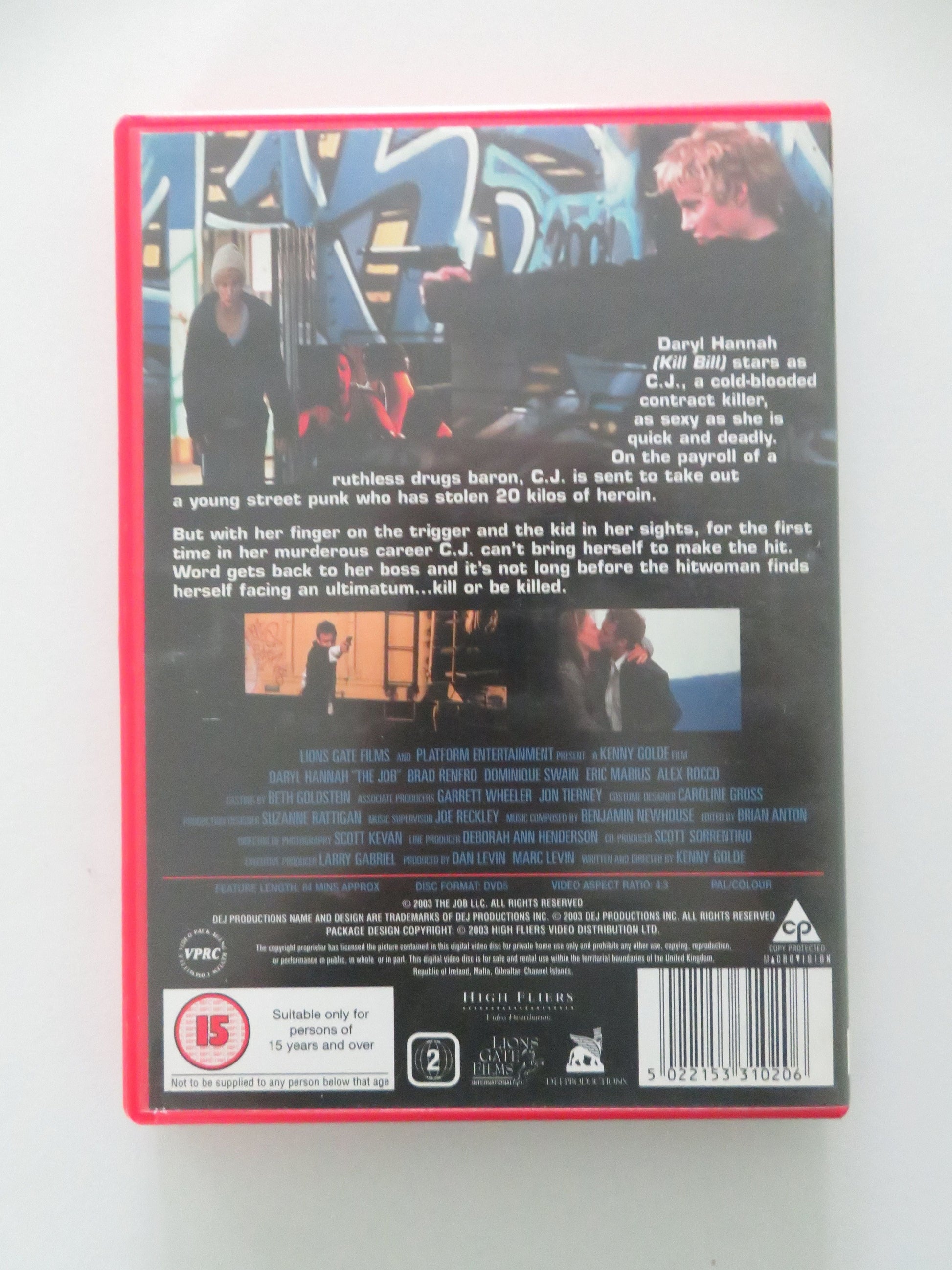 The Job (DVD) Daryl Hannah Brad Renfro 2003 Region 2 Movie posters