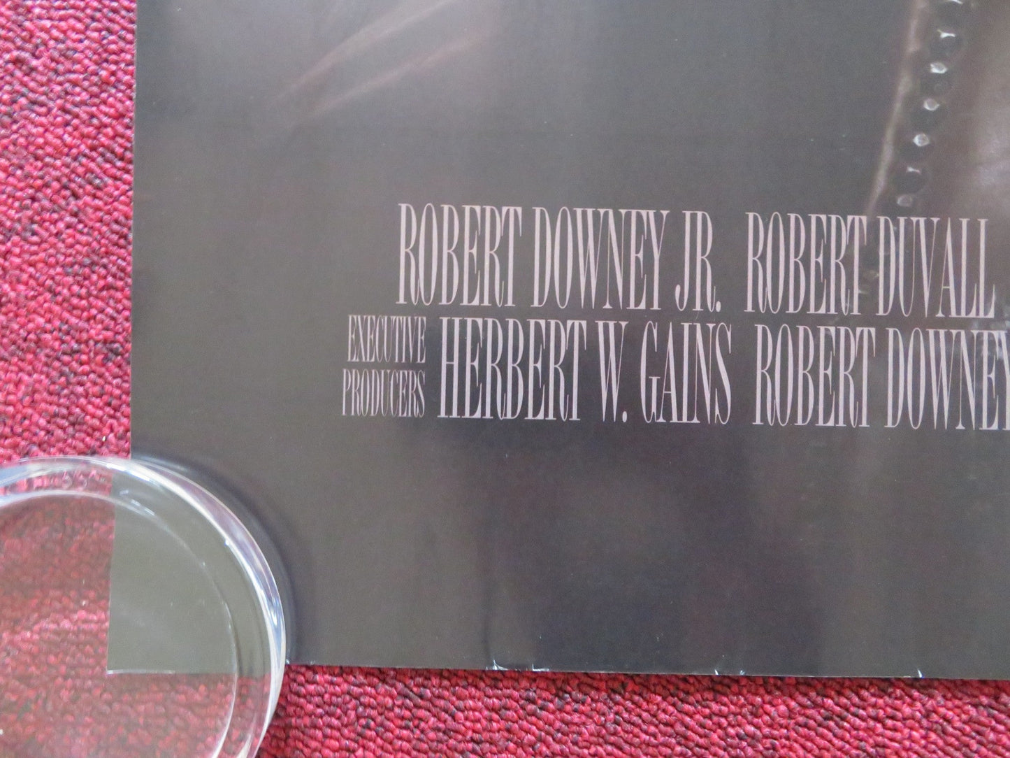 THE JUDGE UK QUAD ROLLED POSTER ROBERT DOWNEY JR. ROBERT DUVALL 2014 Rendezvous Cinema Movie posters