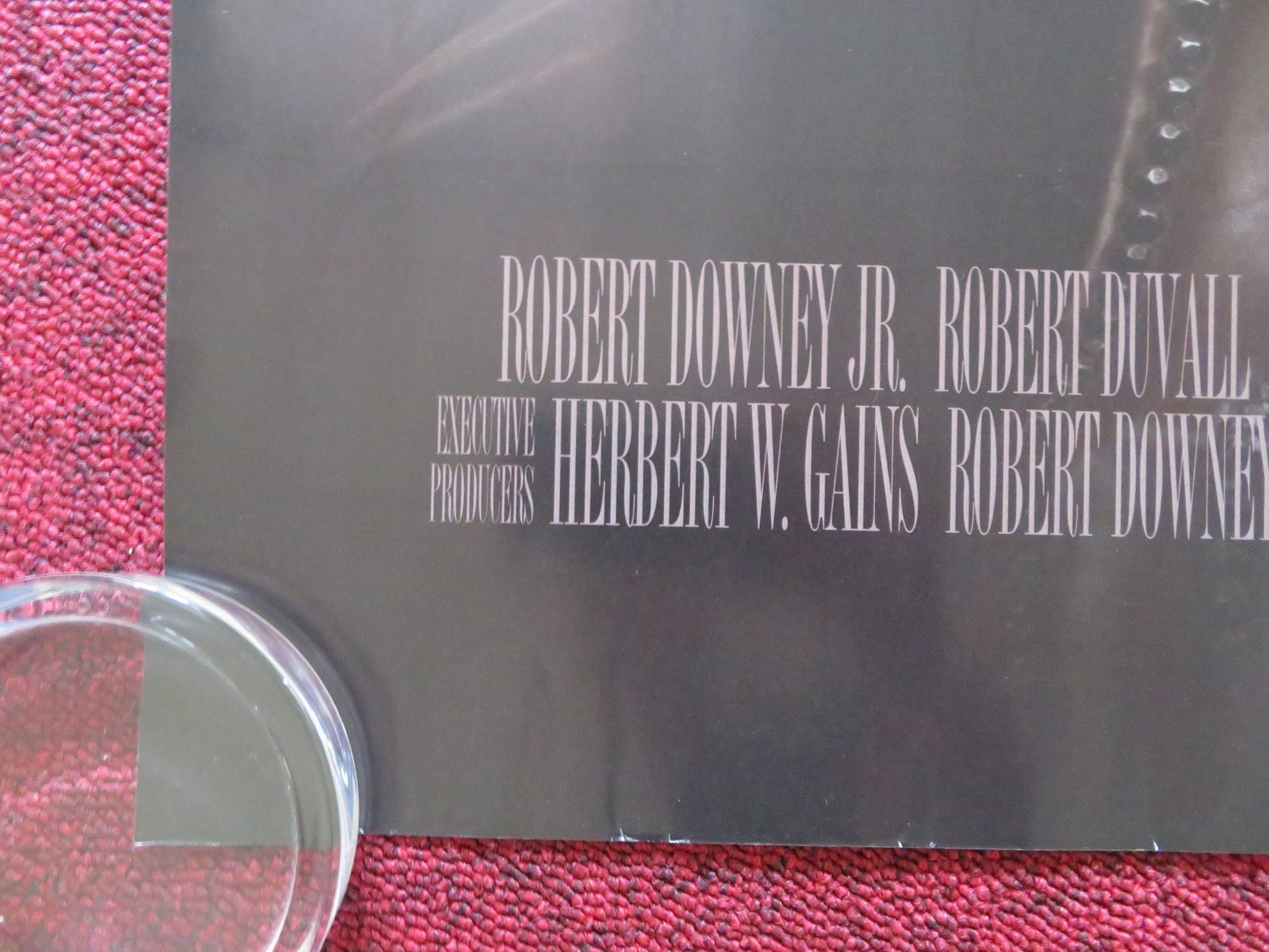 THE JUDGE UK QUAD ROLLED POSTER ROBERT DOWNEY JR. ROBERT DUVALL 2014 Rendezvous Cinema Movie posters