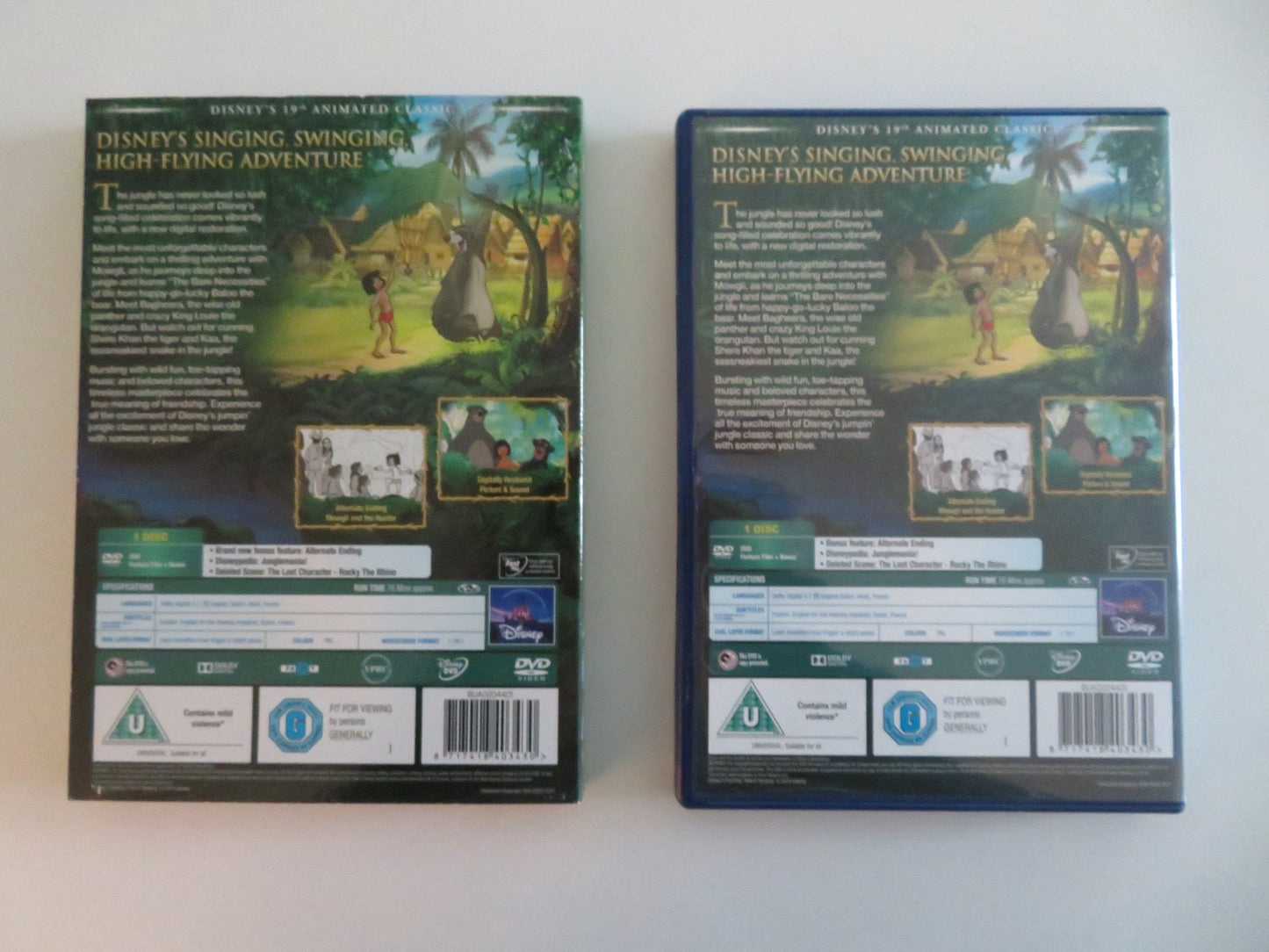 THE JUNGLE BOOK (DVD) DISNEY PHIL HARRIS BRUCE REITHERMAN 1967 REGION 2 Movie posters
