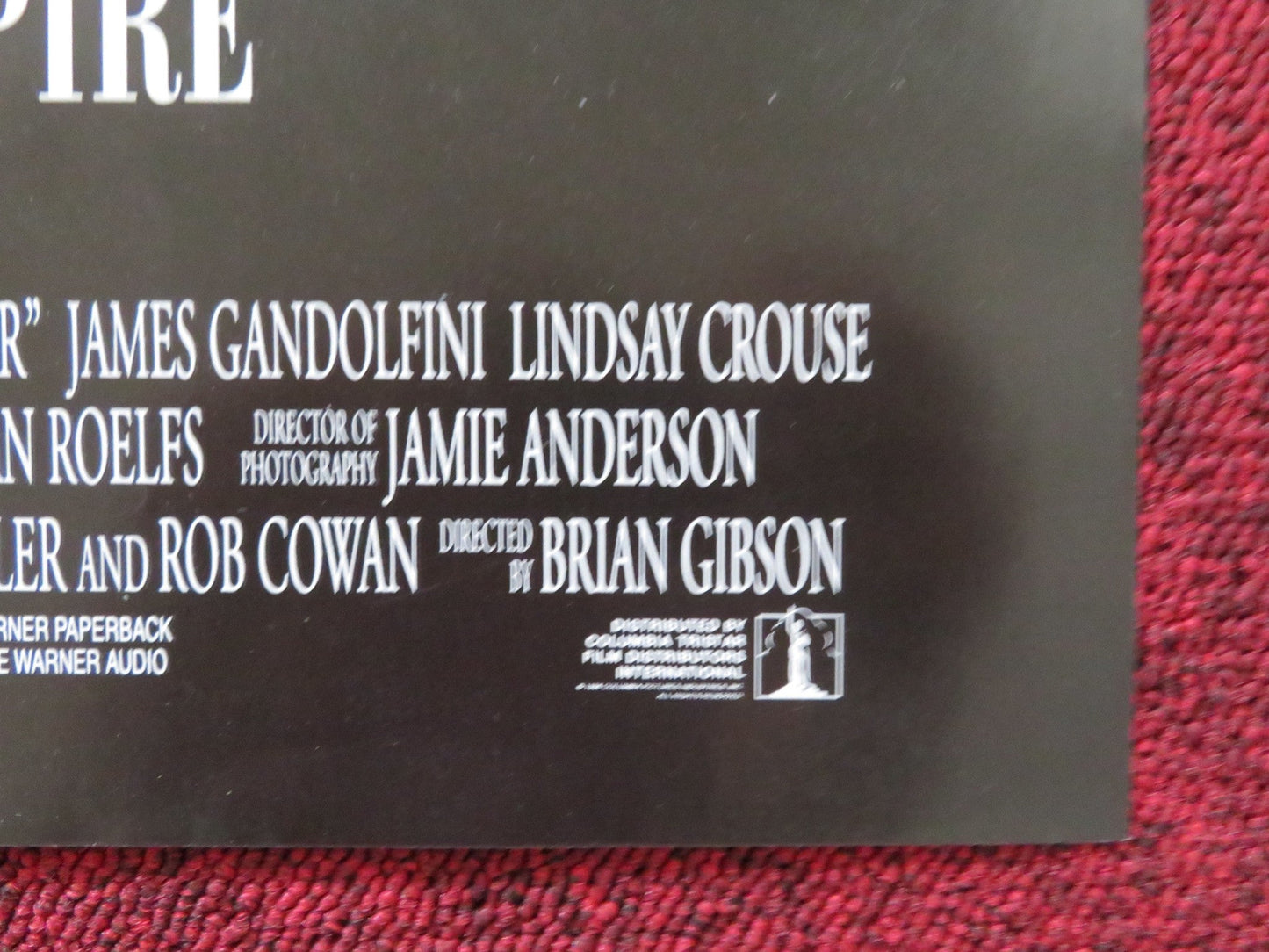 THE JUROR VHS VIDEO POSTER DEMI MOORE ALEC BALDWIN 1996 Rendezvous Cinema Movie posters