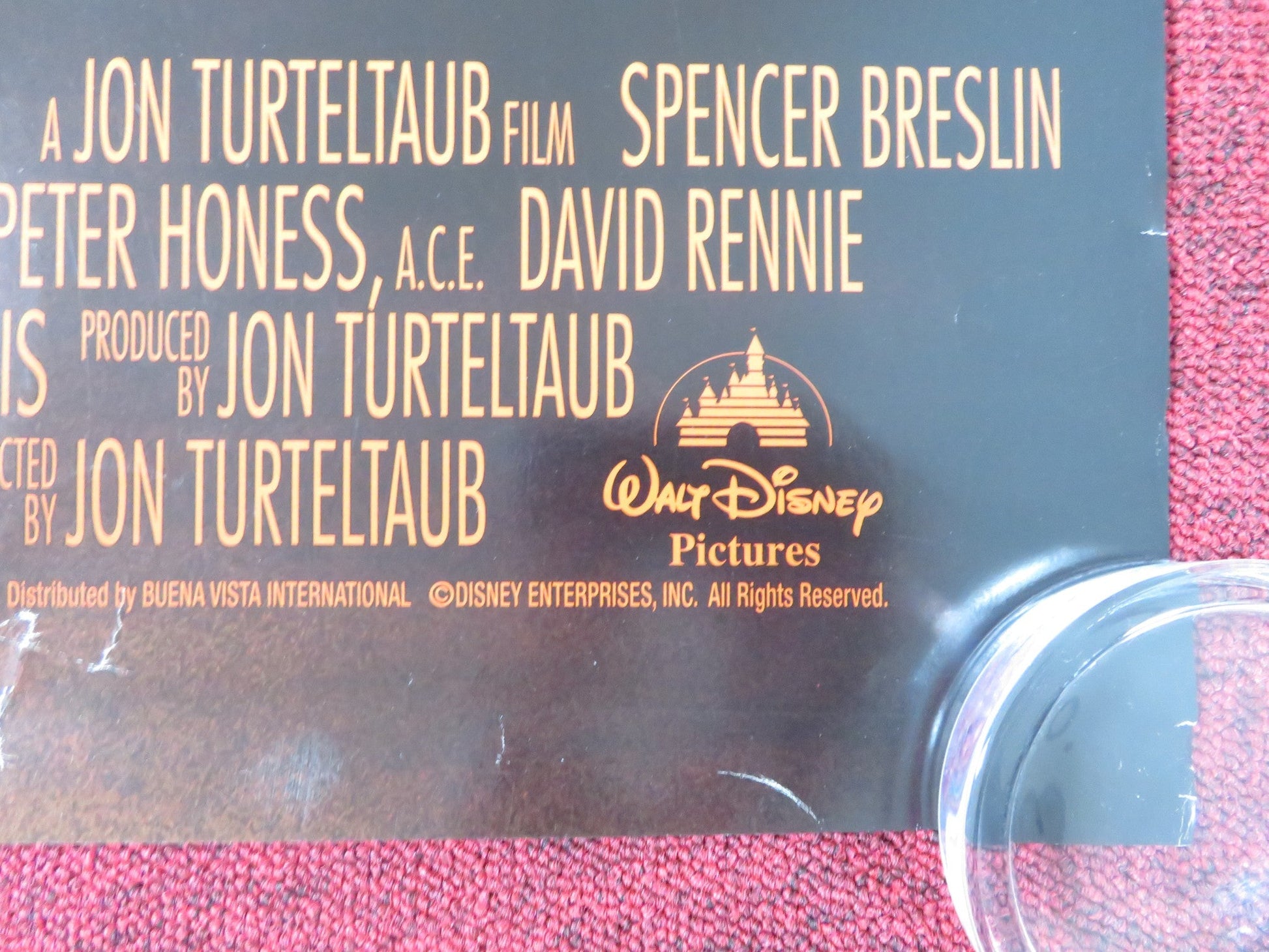 THE KID - B US ONE SHEET ROLLED POSTER DISNEY BRUCE WILLIS EMILY MORTIMER 2000 Rendezvous Cinema Movie posters