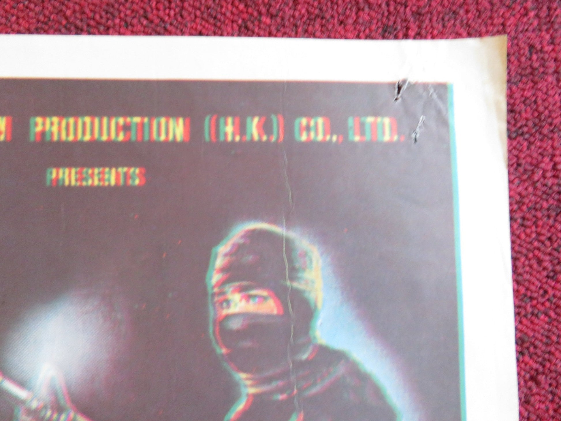 THE KILLER VS NINJAS POSTER FOLDED ACE VERGEL CHARITO SOLIS 1989 Rendezvous Cinema Movie posters