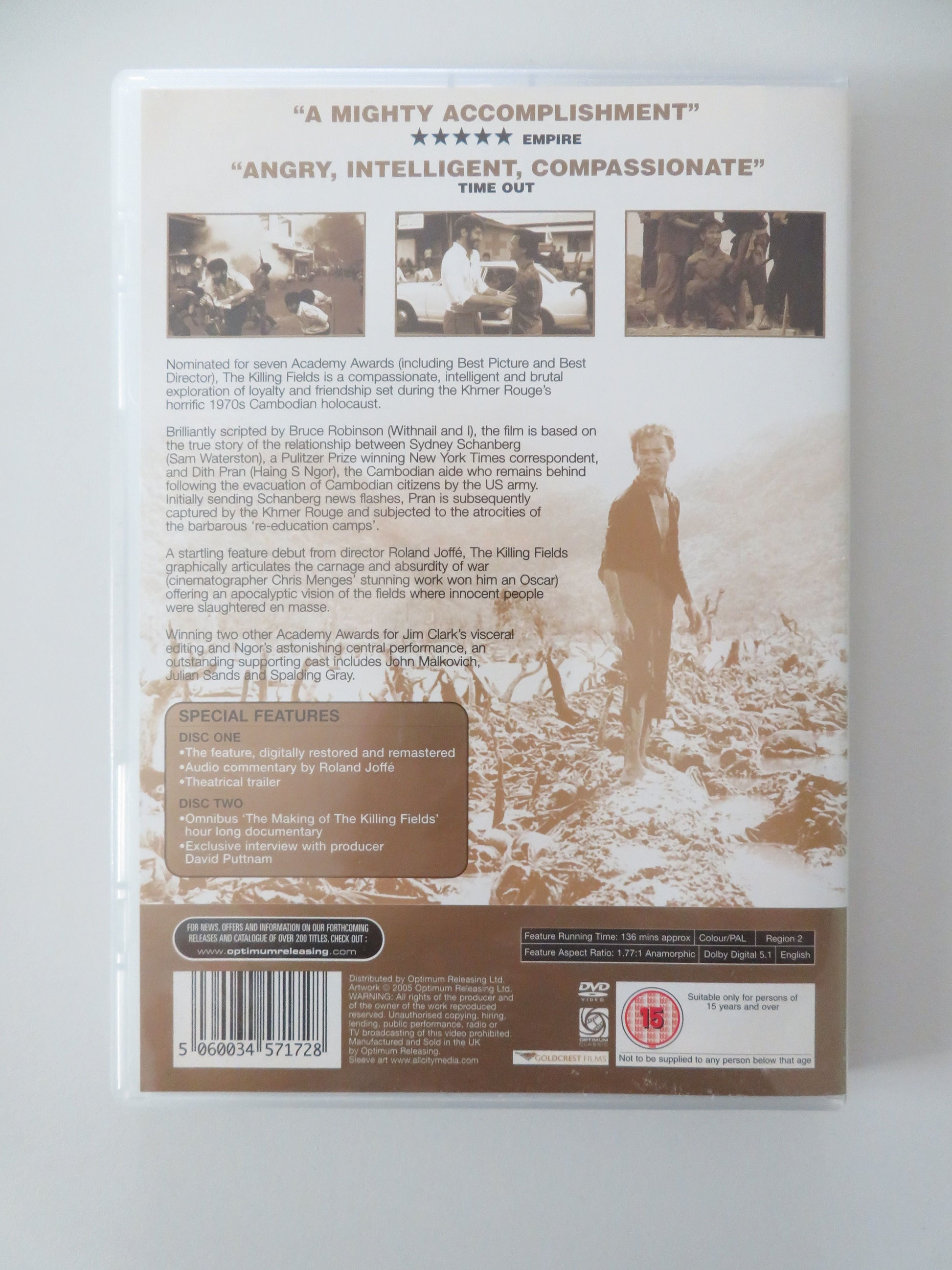 The Killing Fields 2 Disc Special Edition (DVD) Sam Waterston 1984 Region 2 Movie posters