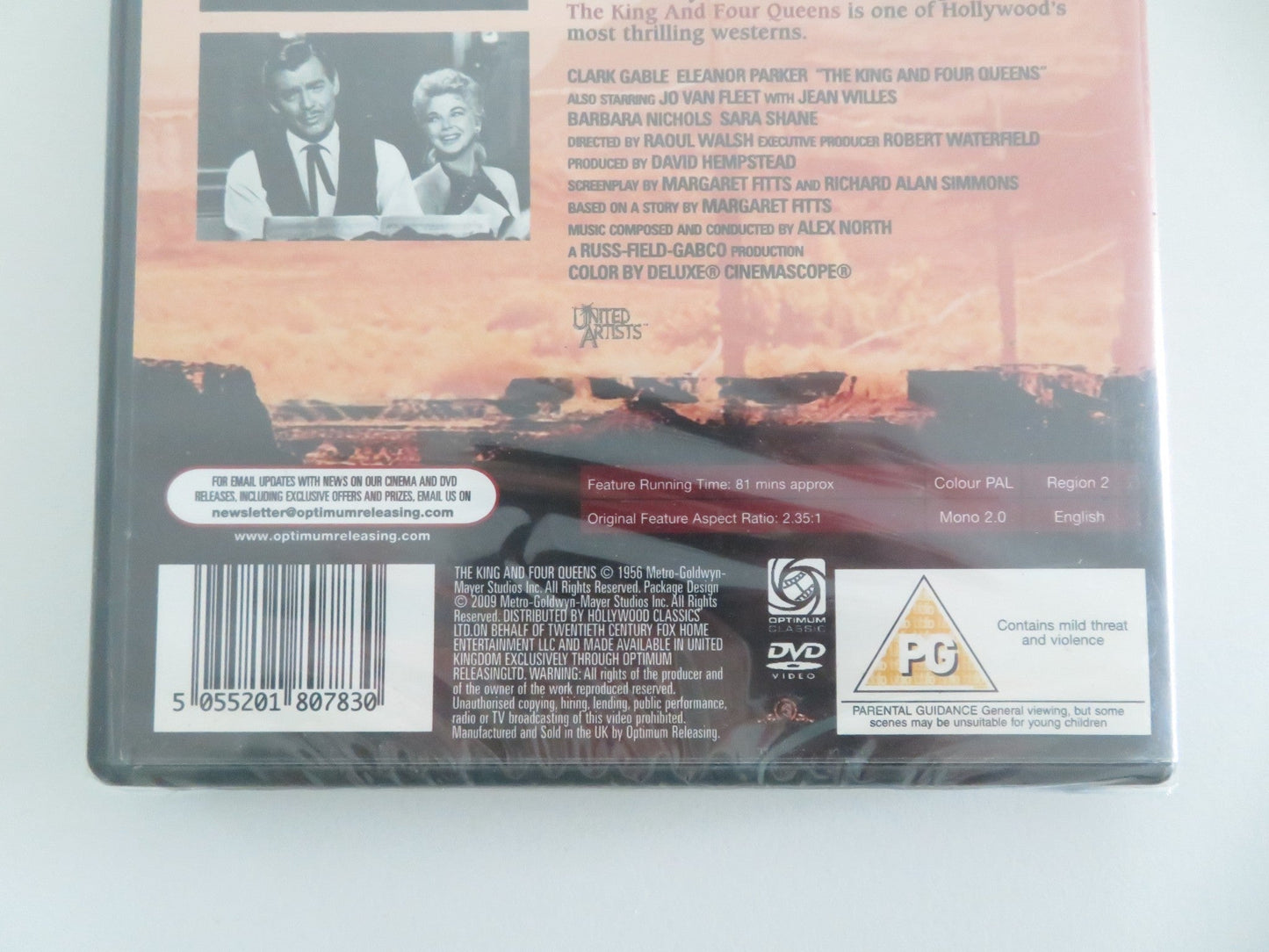 THE KING AND FOUR QUEENS (DVD) CLARK GABLE ELEANOR PARKER 1956 REGION 2 Movie posters