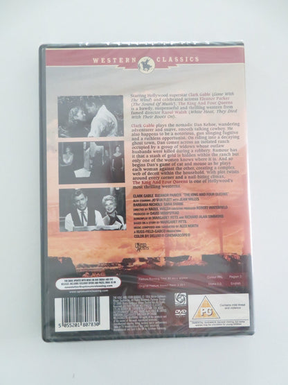 THE KING AND FOUR QUEENS (DVD) CLARK GABLE ELEANOR PARKER 1956 REGION 2 Movie posters